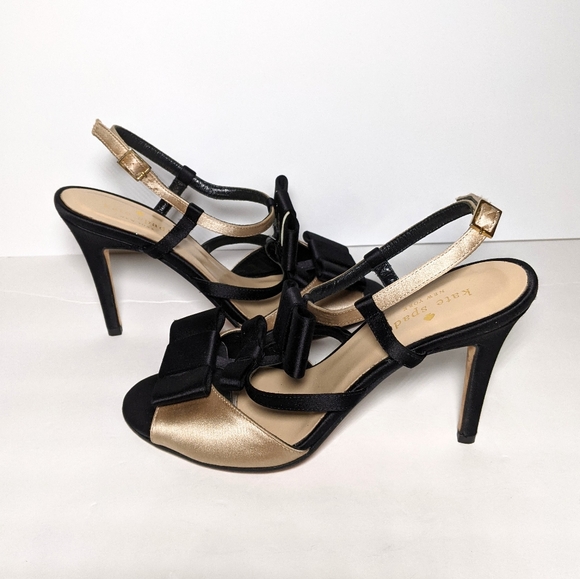 Kate Spade satin t-strap sandals - Picture 1 of 9